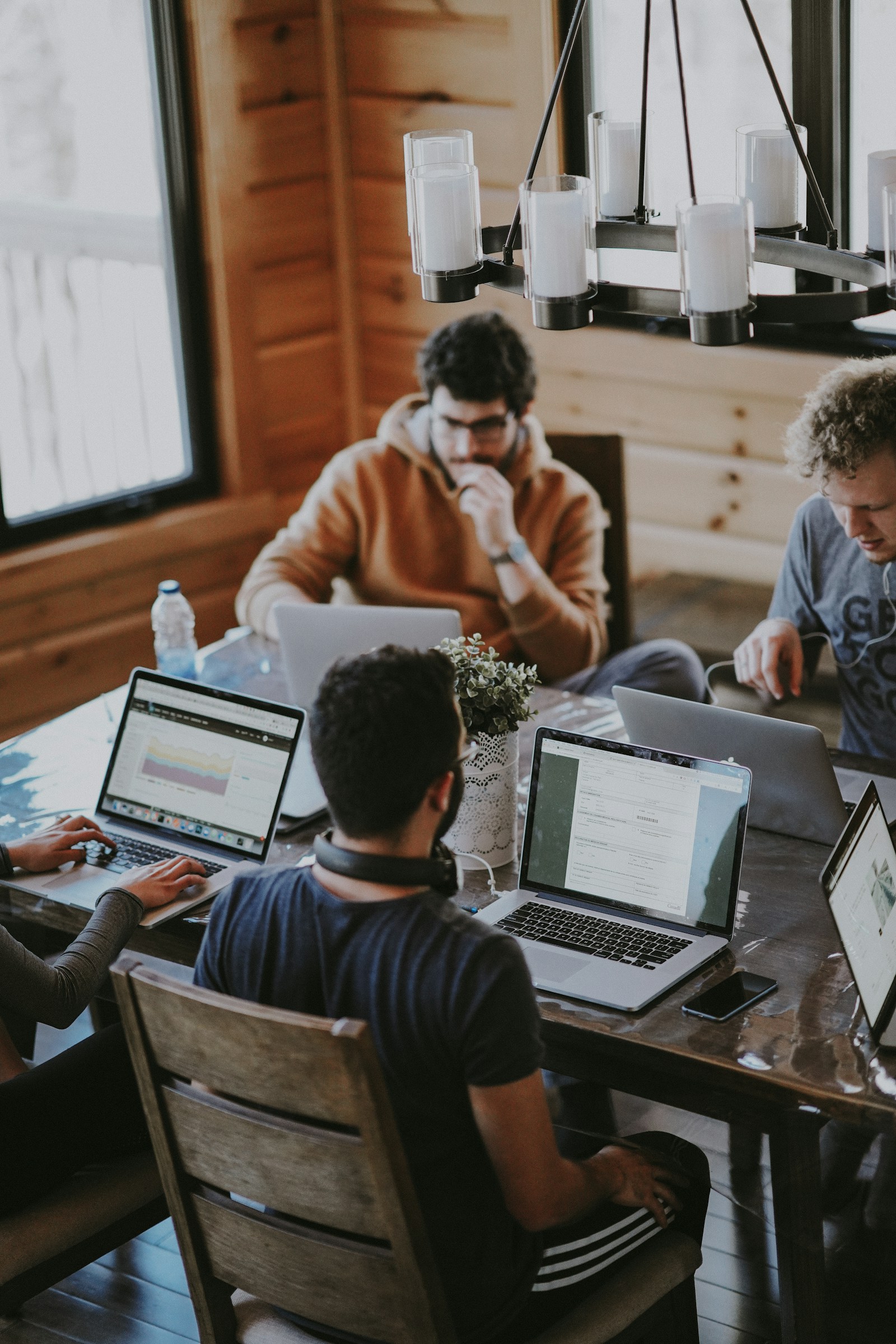 People collaborating in a shared workspace; illustrative photograph